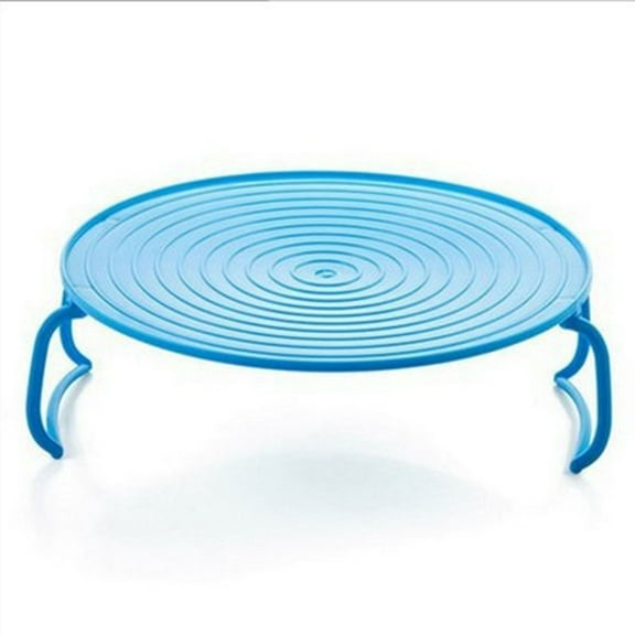 GLFILL Microwave Tray Microwave Plate Stacker Grill Rack Plastic Bakin Round Steam Rack