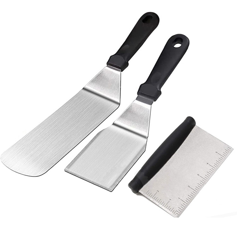 GLFILL Premium Stainless Steel Spatula Set for Grilling - BBQ Tools with