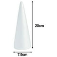 thumbnail image 1 of GLFILL Styrofoam Foam Cones Polystyrene for Crafts Diy Painting Triangle Tree, 1 of 8
