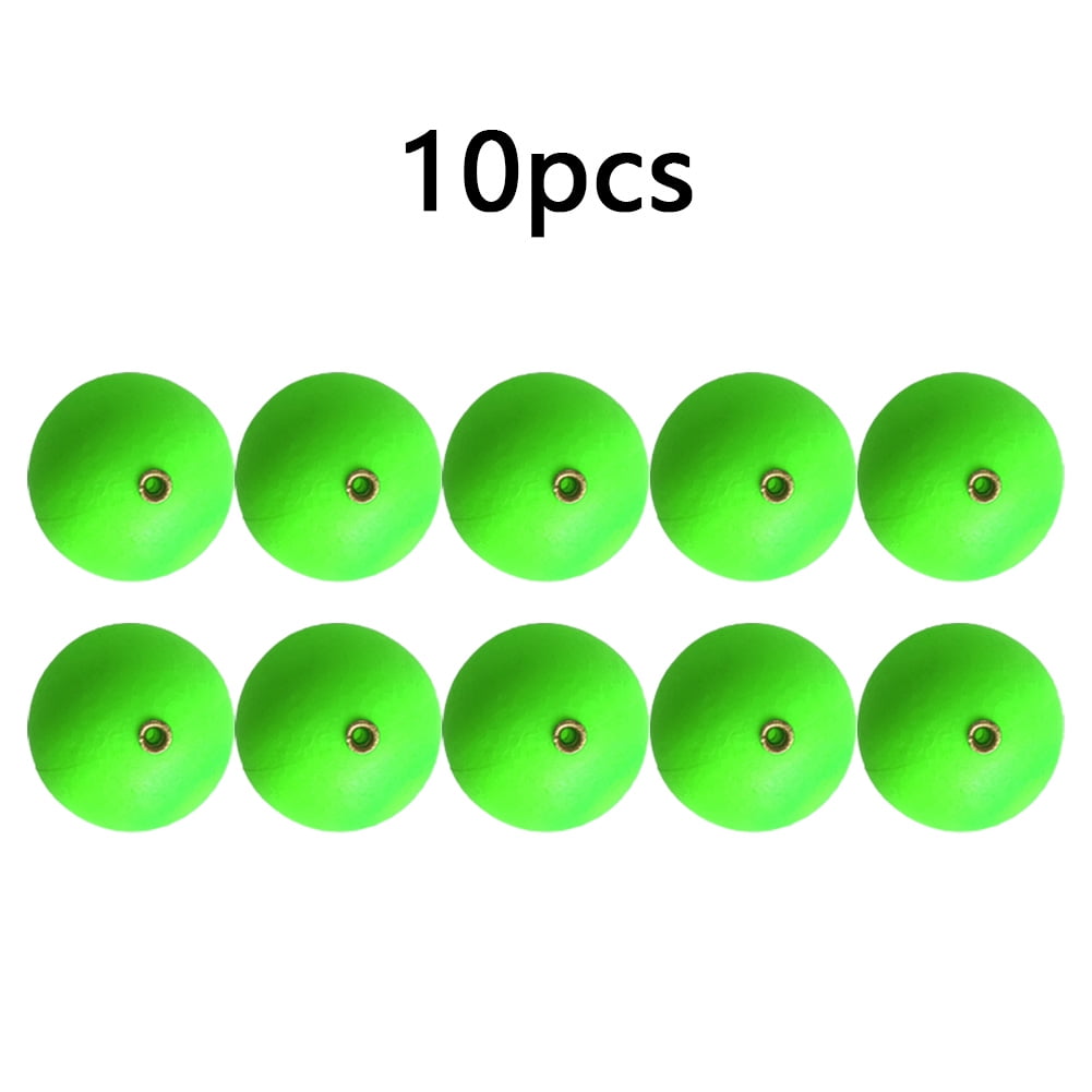 GLFSIL 10pcs 15mm Fishing Floats Bobber Ball Beads Foam Strike