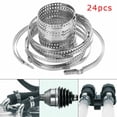 thumbnail image 1 of GLFSIL 24pcs Car CV Boot Clamp Adjustable Stainless Steel Drive Shaft Axle Joint Clip, 1 of 7