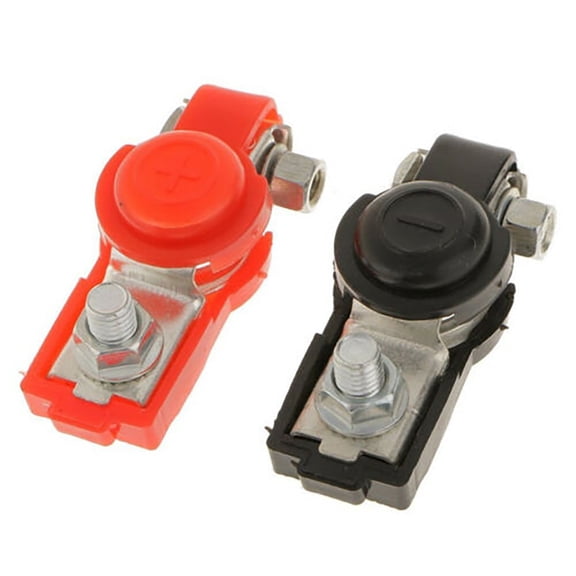 GLFSIL 2x Auto Car Accessories Adjustable Battery Terminal Clamp Clip Negative Positive