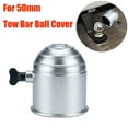 thumbnail image 1 of GLFSIL 50mm Car Tow Bar Ball Cover Lockable Key Towing Hitch Trailer Protector Cap, 1 of 7