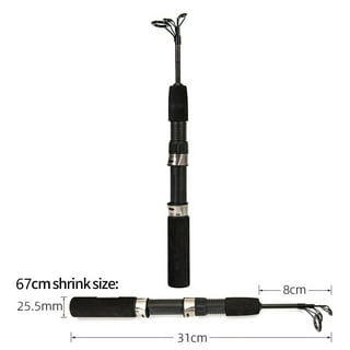 Gecheer Telescopic Fishing Rod 2.1M Portable Fiberglass Pole for