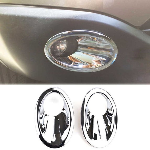 GLFSIL For Nissan Qashqai / +2 / Dualis J10 2010-2013 Chrome Front Fog Light Cover Trim