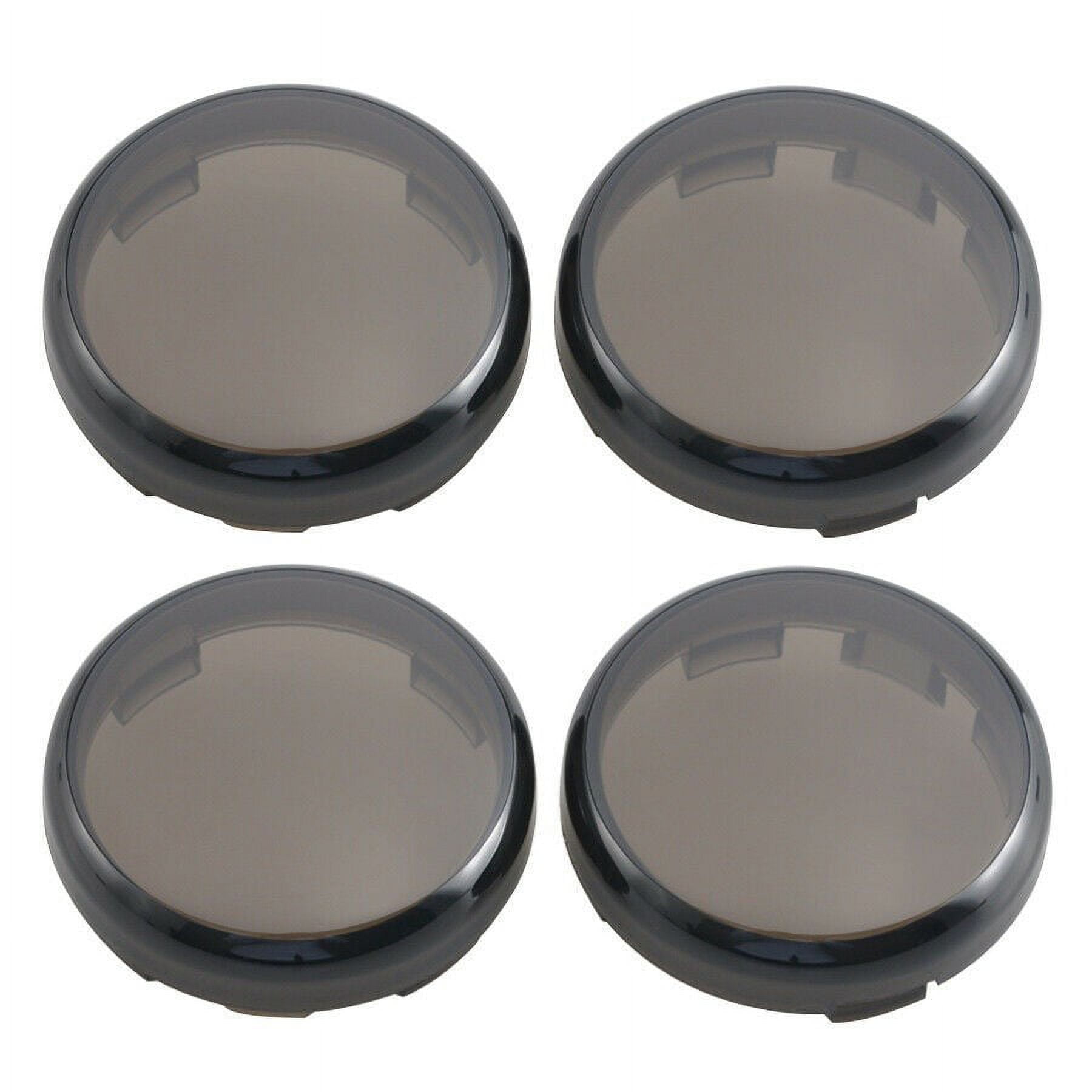 GLFSIL Turn Signal Flashers Light Lens Cover Smoke For Harley Sportster Softail Dyna