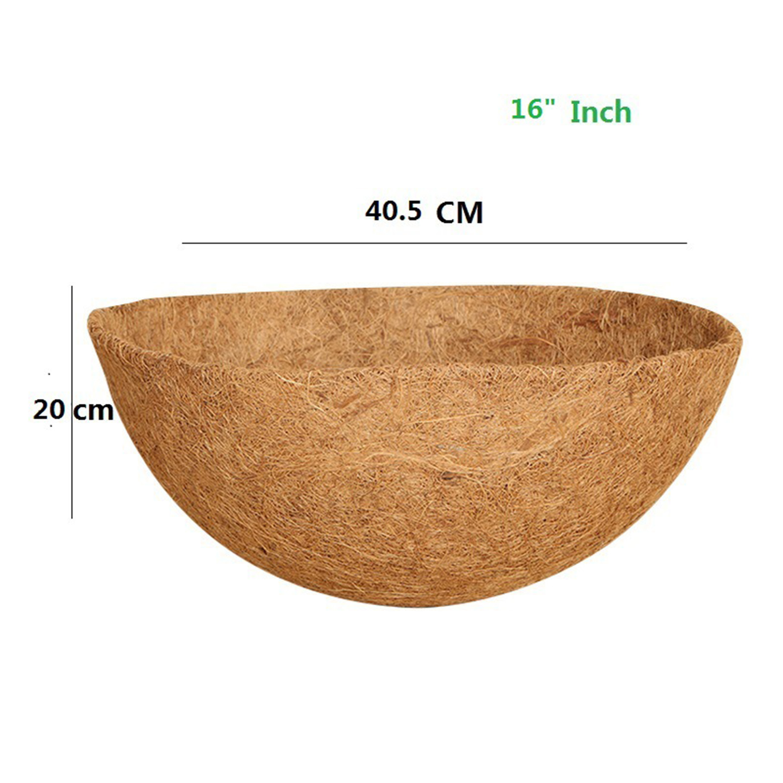 GLFSILL 1PCS Round Hanging Basket Coco Liner Coconut Fiber Replacement