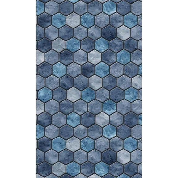 GLI Pool Product 050024RDTHXUB52 24 ft. Round Travertine Hex 52 in. Uni-Bead Above Ground Pool Liner