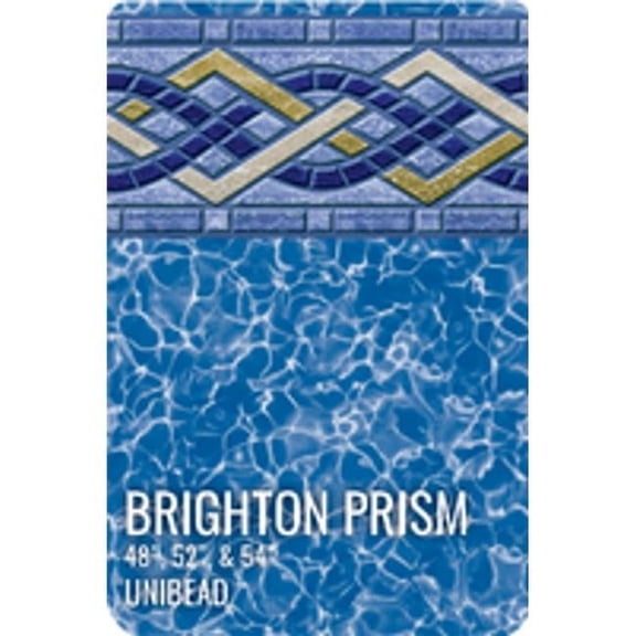 GLI Pool Products 051218OVBPMUB52 12 x 18 ft. 52 in. Oval Unibead Brighton Prism Above Ground Pool Liner