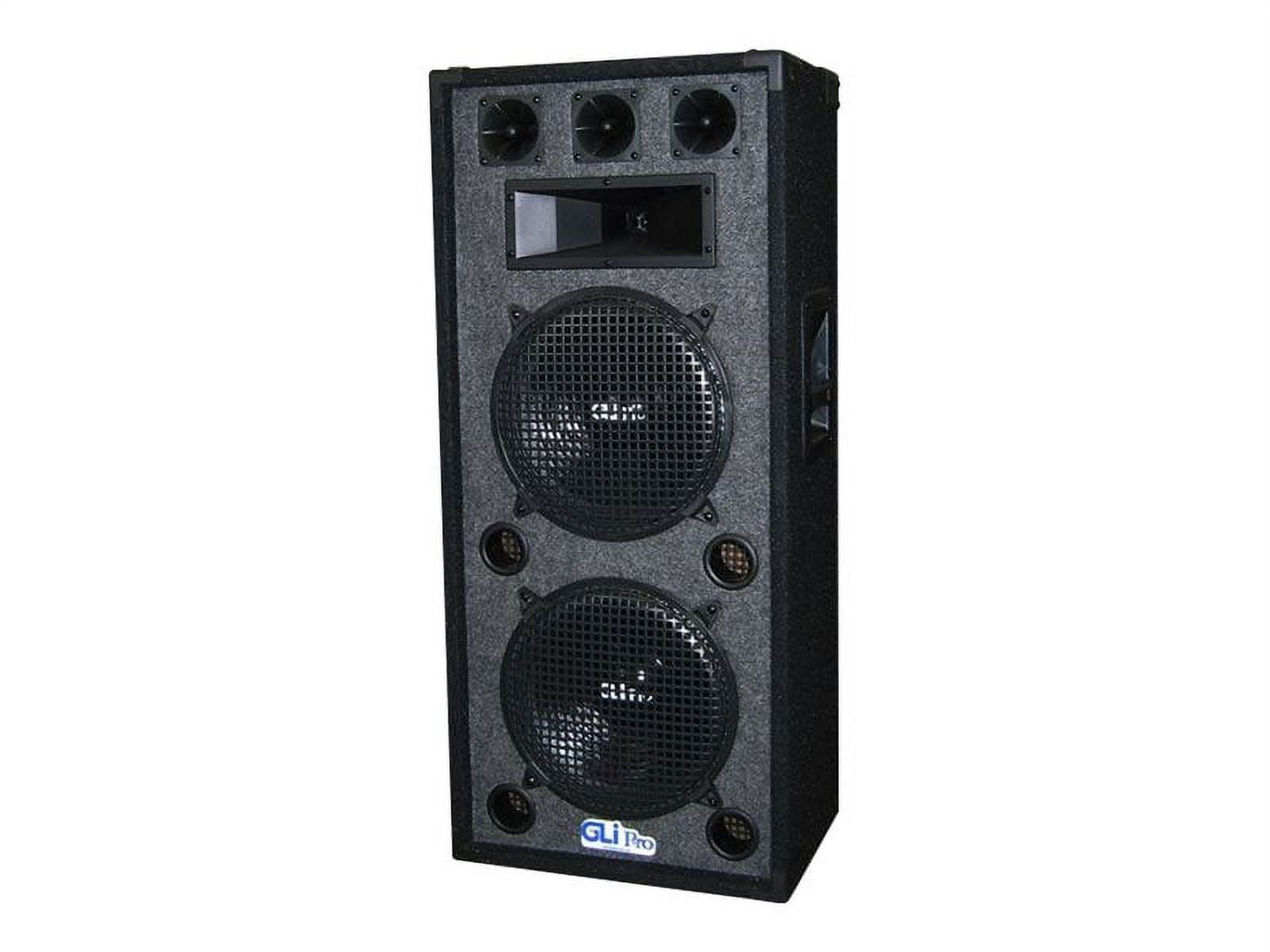 GLI Pro XL21280 3Way Black/Gray PA System Speaker with Dual 12
