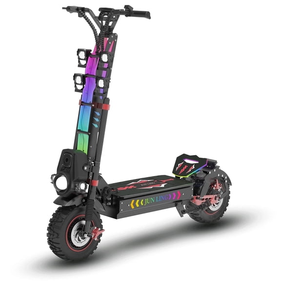 GLIDEZONE JL 86 Pro Adult Electric Scooter, 10000W Dual Motor, 13" Off-Road Tires, Max 55 MPH Speed & 75 Miles Long Range Heavy Duty Fast E-Scooter