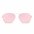 thumbnail image 1 of GLINDAR Men's Polarized Aviator Sunglasses Vintage Square Driving Glasses (Matte Clear Frame / Polarized Mirror Pink Lens), 1 of 7