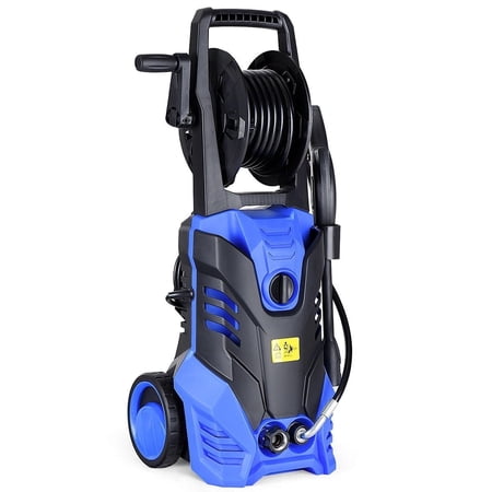 GLINTEX 2 GPM 2000 W 3000 PSI Electric High Pressure Washer, 120 V, Adjustable Wand, Blue