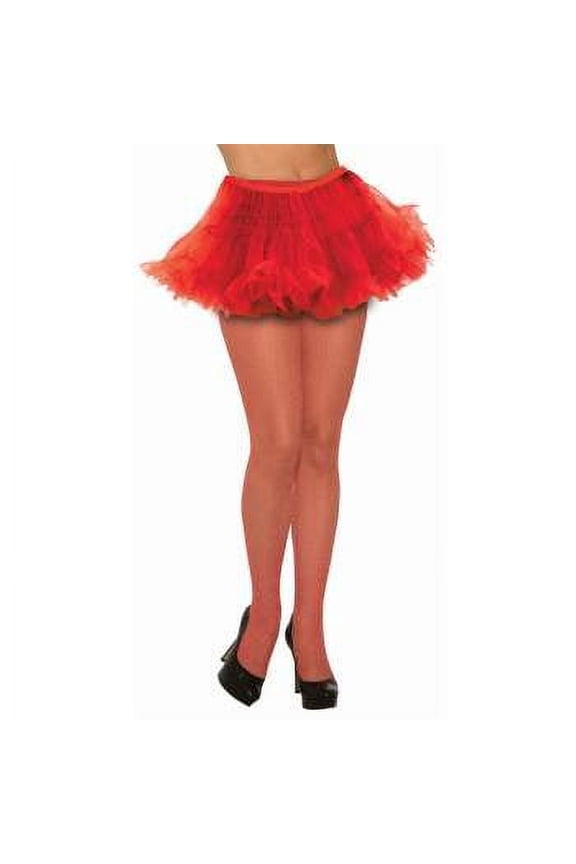 GLIT. FISHNET STOCKINGS-RED