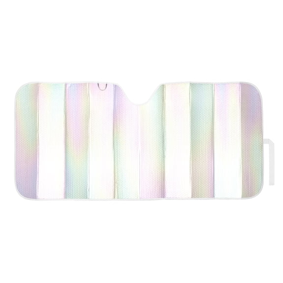 Auto Drive Universal Holographic Glitter Accordion Sunshade 1pack 63X28.5"