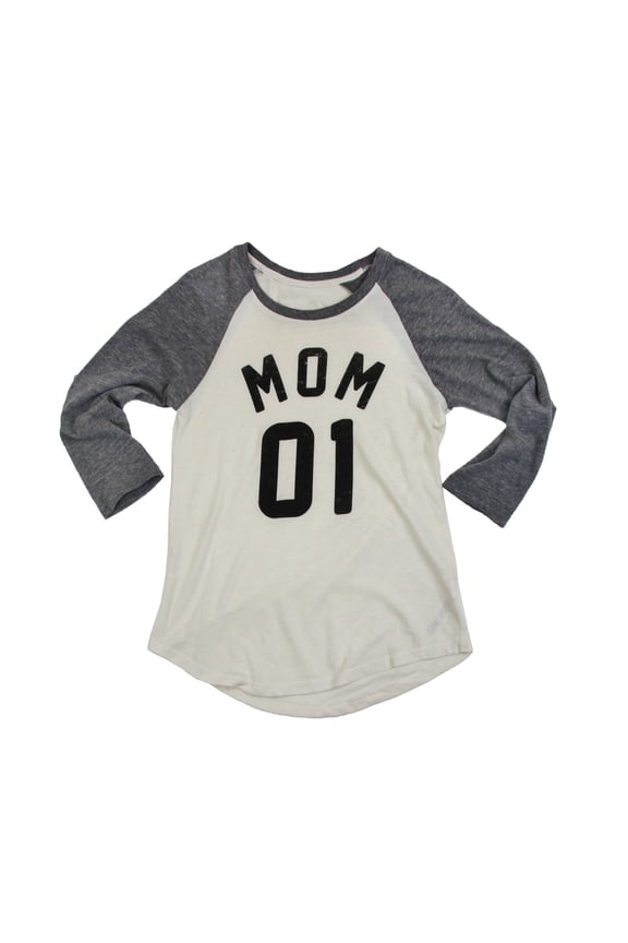 TEAM MOM VINTAGE RAGLAN