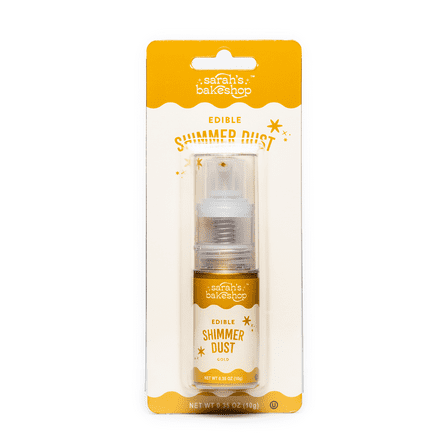 Sarah's Bakeshop Edible Shimmer Dust Pump Gold 0.35oz