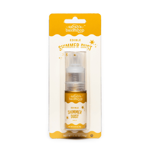 Sarah's Bakeshop Edible Shimmer Dust Pump Gold 0.35oz