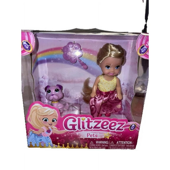 GLITZEEZ PETS DOLL WITH PURPLE PET. NEW