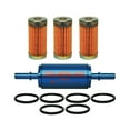 thumbnail image 1 of GLM 40125 Hi-Flow Inline Fuel Filter with Aluminum Case - 20 Micron, 1 of 1