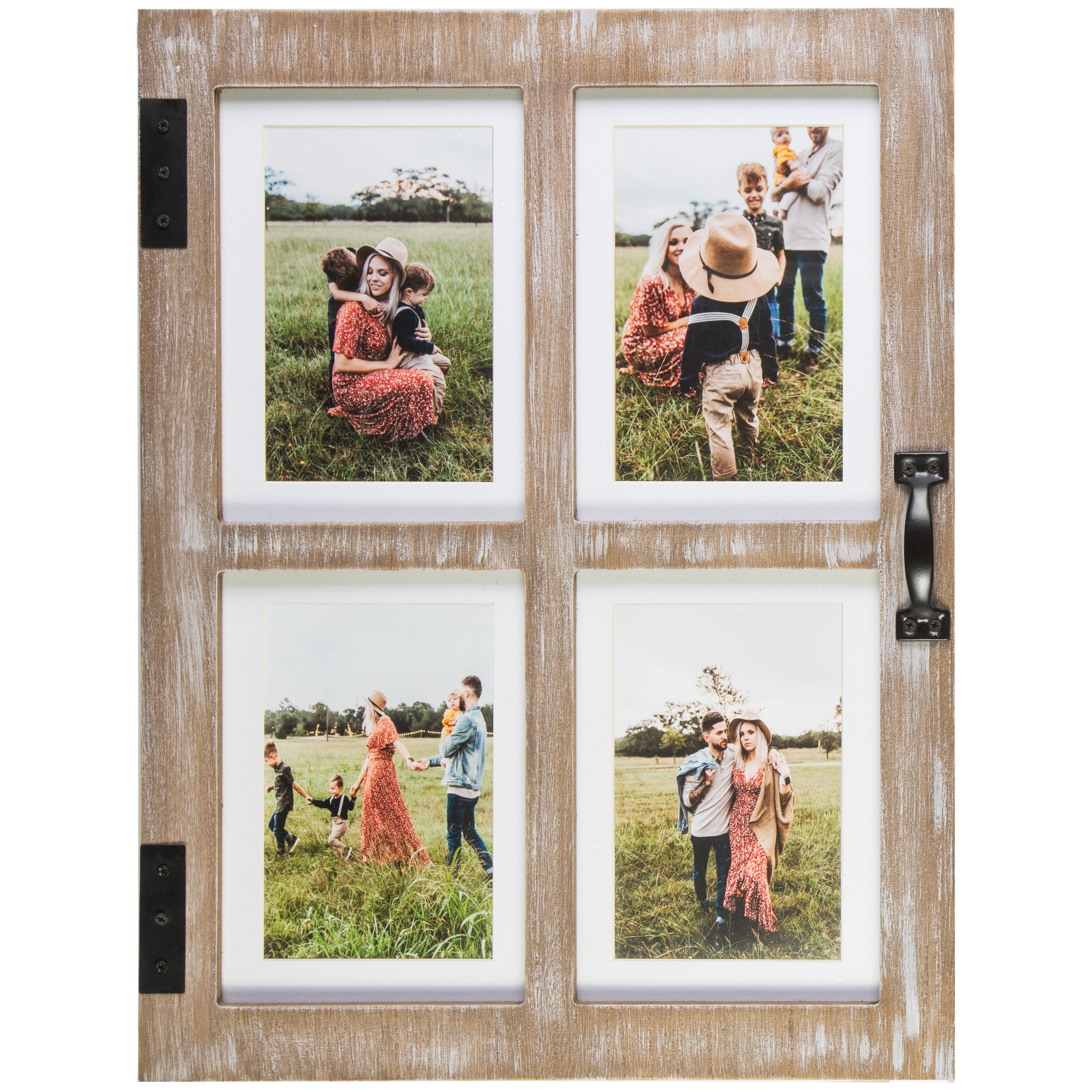 GLM Farmhouse Window Frame Holds Four 4x6 and 5x7 Photos, Farmhouse ...