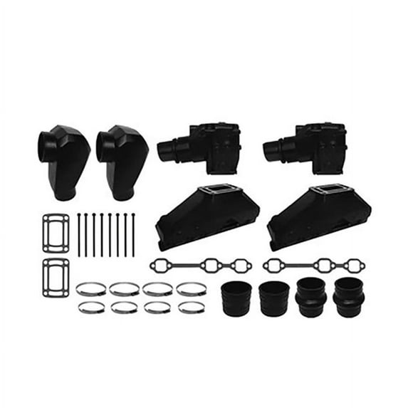 GLM Marine 58995 V6 Manifold Conversion Kit for OMC 4.3L GM 262 CID 1986-1990