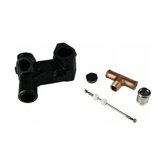 GLM Marine Thermostat Housing Kit with Tee Valve compatible with Mercruiser 305 5.0L 350 5.7 GLM 13230 OEM # 87290A4