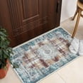 thumbnail image 1 of GLN Rugs Agean - Indoor, Machine Washable Area Rug - 2'x3' Turkish Blue Home Carpet, 1 of 8