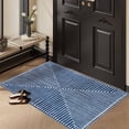 thumbnail image 1 of GLN Rugs Assos - Contemporary, Machine Washable Area Rug 2'x3' Turkish Blue Home Carpet, 1 of 8