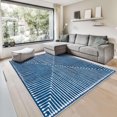 thumbnail image 1 of GLN Rugs Assos - Contemporary, Machine Washable Area Rug 6'x9' Turkish Blue Home Carpet, 1 of 9