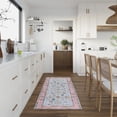 thumbnail image 1 of GLN Rugs Ayder - Indoor, Machine Washable Area Rug 2'6"x6'6" Turkish Pink Home Carpet, All Ages, 1 of 8