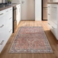 thumbnail image 1 of GLN Rugs Babylon - Indoor, Machine Washable Area Rug 2'x7' Turkish Terra Home Carpet, All Ages, 1 of 8