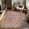 thumbnail image 1 of GLN Rugs Babylon - Indoor, Machine Washable Area Rug 6'x9' Turkish Terra Home Carpet, 1 of 8