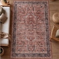 thumbnail image 1 of GLN Rugs Babylon - Indoor, Machine Washable Area Rug 6'x9' Turkish Terra Home Carpet, 1 of 7