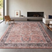 GLN Rugs Babylon - Indoor, Machine Washable Area Rug 8x10 Turkish Terra Home Carpet