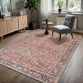 thumbnail image 1 of GLN Rugs Babylon - Indoor, Machine Washable Area Rug 9'x12' Turkish Terra Home Carpet, 1 of 8