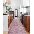 thumbnail image 1 of GLN Rugs Camelot - Indoor, Machine Washable Area Rug 2'6"x10' Pink/Coral Home Carpet, All Ages, 1 of 10
