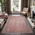 thumbnail image 1 of GLN Rugs Camelot - Indoor, Machine Washable Area Rug 3'x5' Turkish Pink/Coral Home Carpet, 1 of 8