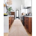 thumbnail image 1 of GLN Rugs Claros - Contemporary, Machine Washable Area Rug - 2'6"x10' Orange Beige Home Carpet, 1 of 7