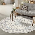 thumbnail image 1 of GLN Rugs Cyrene - Indoor, Machine Washable Area Rug 5'3" Moroccon Cream/Gray Home Carpet, 1 of 8