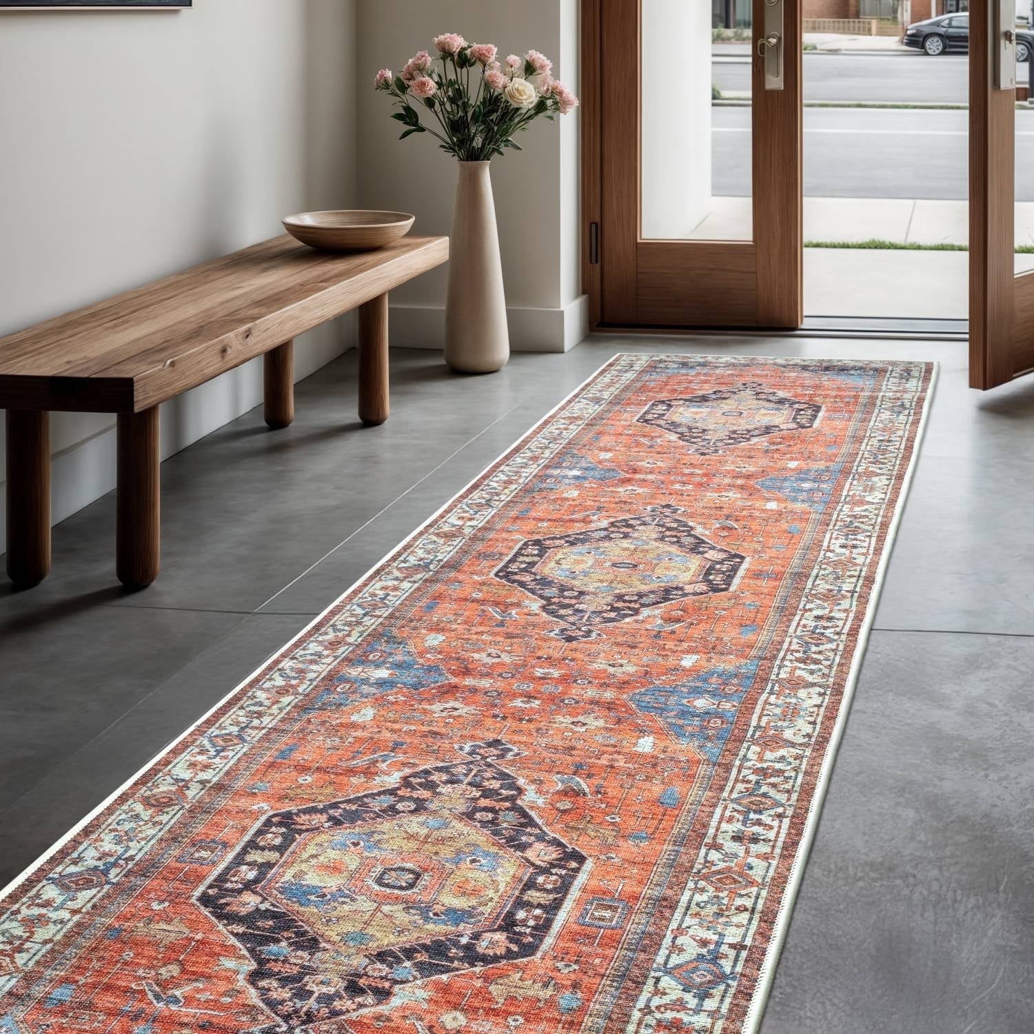 GLN Rugs Kitesh - Indoor, Machine Washable Area Rug 2'6