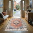 thumbnail image 1 of GLN Rugs Kitesh - Indoor, Machine Washable Area Rug 2'6"x7' Turkish Terra Home Carpet, All Ages, 1 of 10