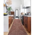 thumbnail image 1 of GLN Rugs Knidos - Contemporary, Machine Washable Area Rug - 2'6"x10' Beige Orange Home Carpet, 1 of 7