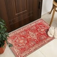 thumbnail image 1 of GLN Rugs Knossos - Indoor, Machine Washable Area Rug 2'x3' Turkish Red/Beige Home Carpet, 1 of 9