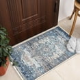 thumbnail image 1 of GLN Rugs Kumbet - Indoor, Machine Washable Area Rug - 2'x3' Turkish Blue Home Carpet, 1 of 8