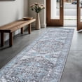 thumbnail image 1 of GLN Rugs Memphis - Indoor, Machine Washable Area Rug 2'6"x10' Turkish Home Carpet, All Ages, 1 of 9