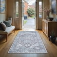 thumbnail image 1 of GLN Rugs Memphis - Indoor, Machine Washable Area Rug 2'6"x7' Ice Blue /Gray Home Carpet, All Ages, 1 of 8