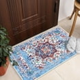 thumbnail image 1 of GLN Rugs Narli - Indoor, Machine Washable Area Rug 2'x3' Turkish Blue Home Carpet, 1 of 10