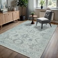 thumbnail image 1 of GLN Rugs Palmyra - Indoor, Machine Washable Area Rug 3'x5' Moroccon Gray Home Carpet, 1 of 8