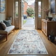 thumbnail image 1 of GLN Rugs Pamuk - Contemporary, Machine Washable Area Rug 2'6"x6'6" Abstract Grey Home Carpet, All Ages, 1 of 10
